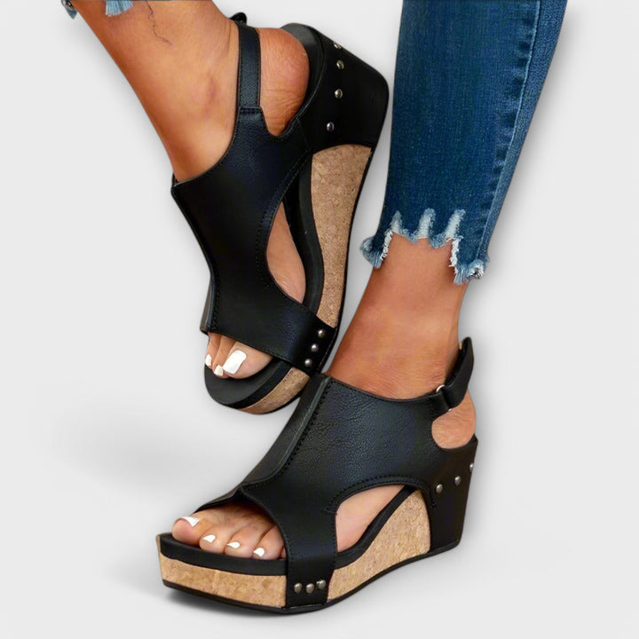 Lila - Sandálias de Couro Ortopédicas