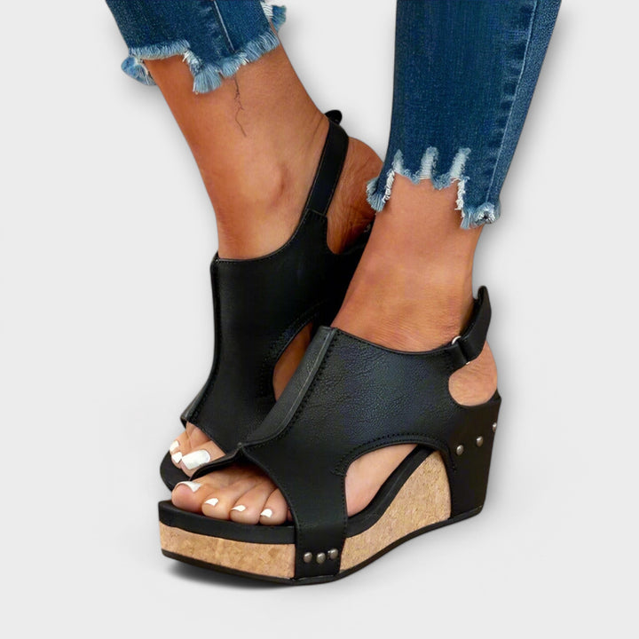 Lila - Sandálias de Couro Ortopédicas