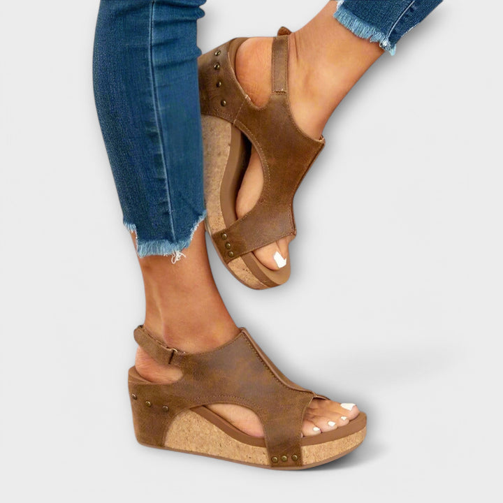 Lila - Sandálias de Couro Ortopédicas