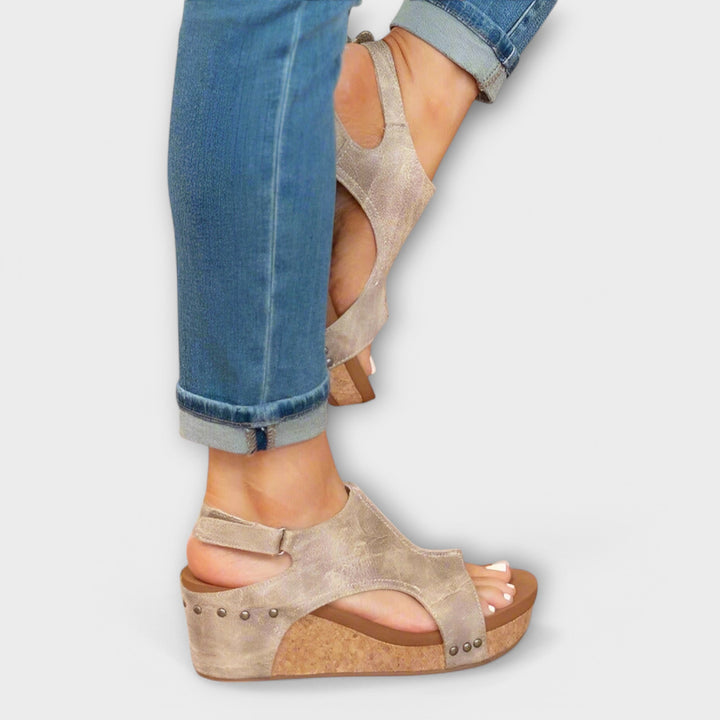 Lila - Sandálias de Couro Ortopédicas