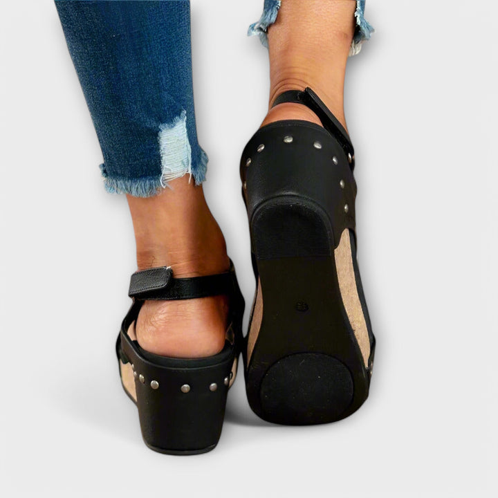 Lila - Sandálias de Couro Ortopédicas