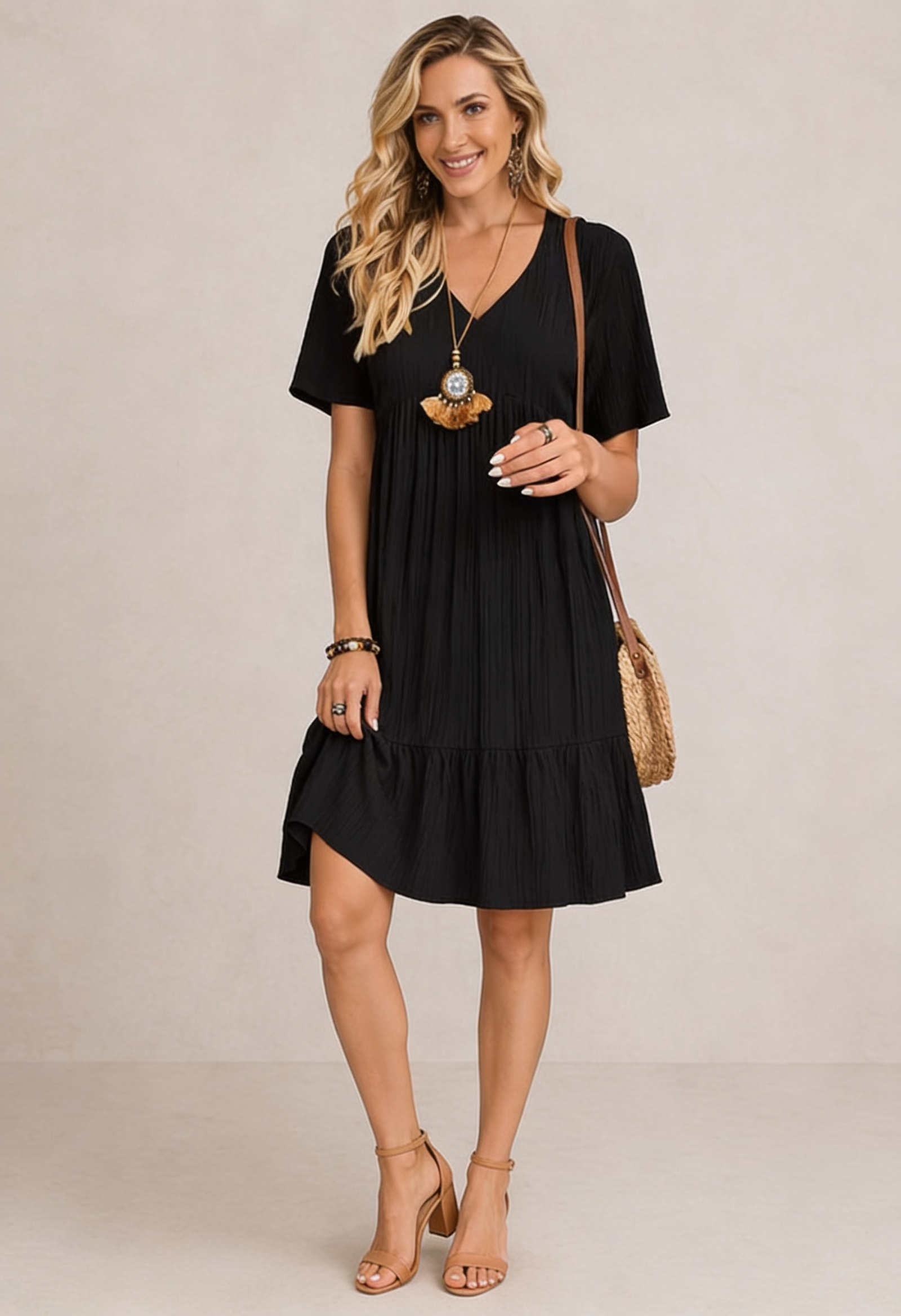 Renata - Mini Vestido Boho