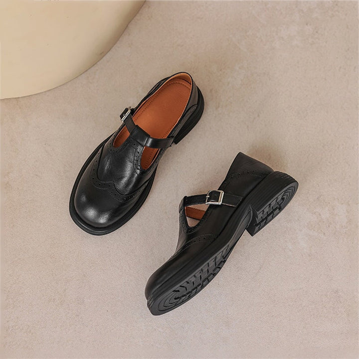 VERDA – ELEGANTE MARY JANE EM COURO