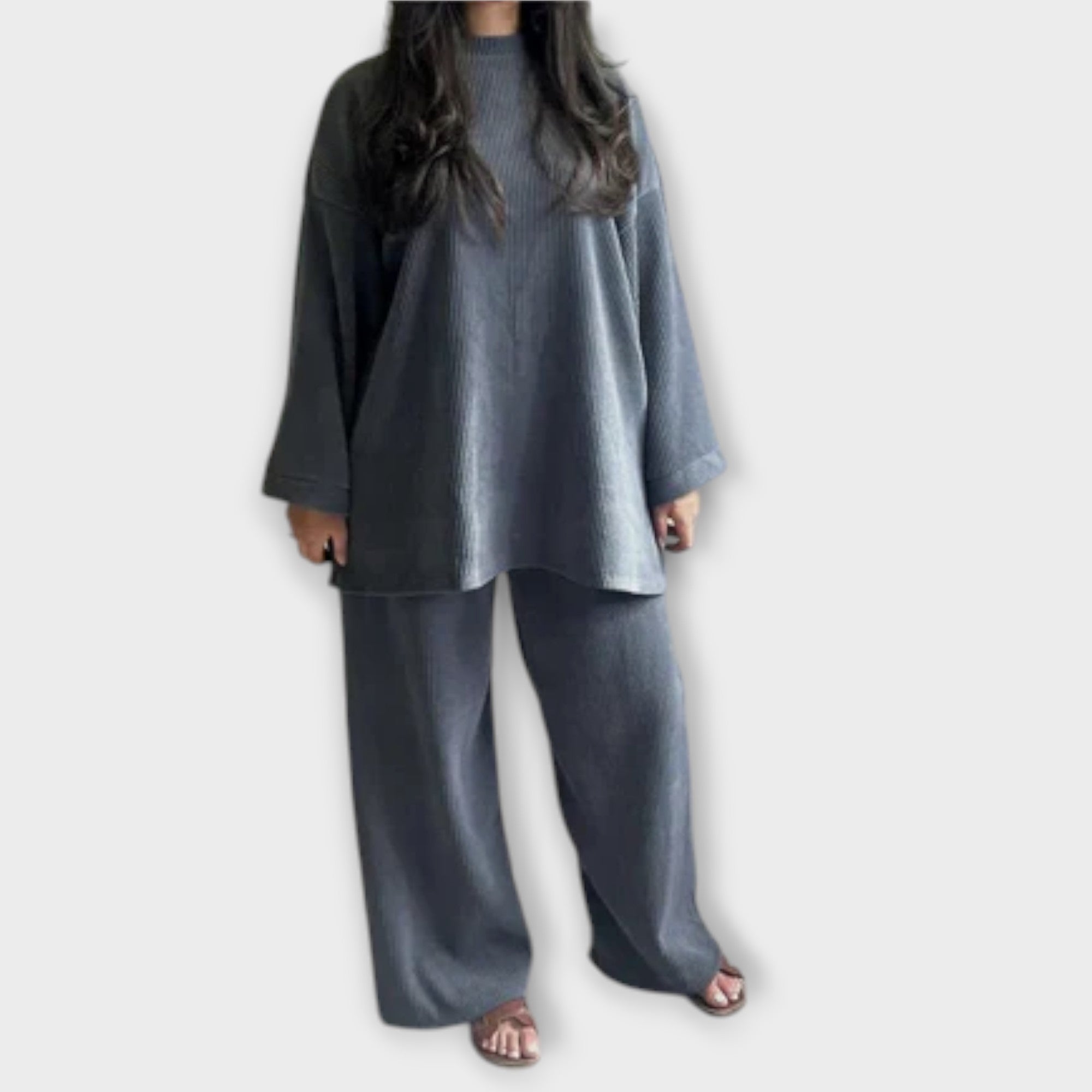 Ingrid - Conjunto em Tamanho Gran - Estilo Canelado