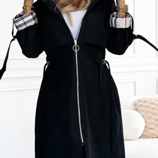 Olga - Casaco com Fecho à Prova de Água e Vento