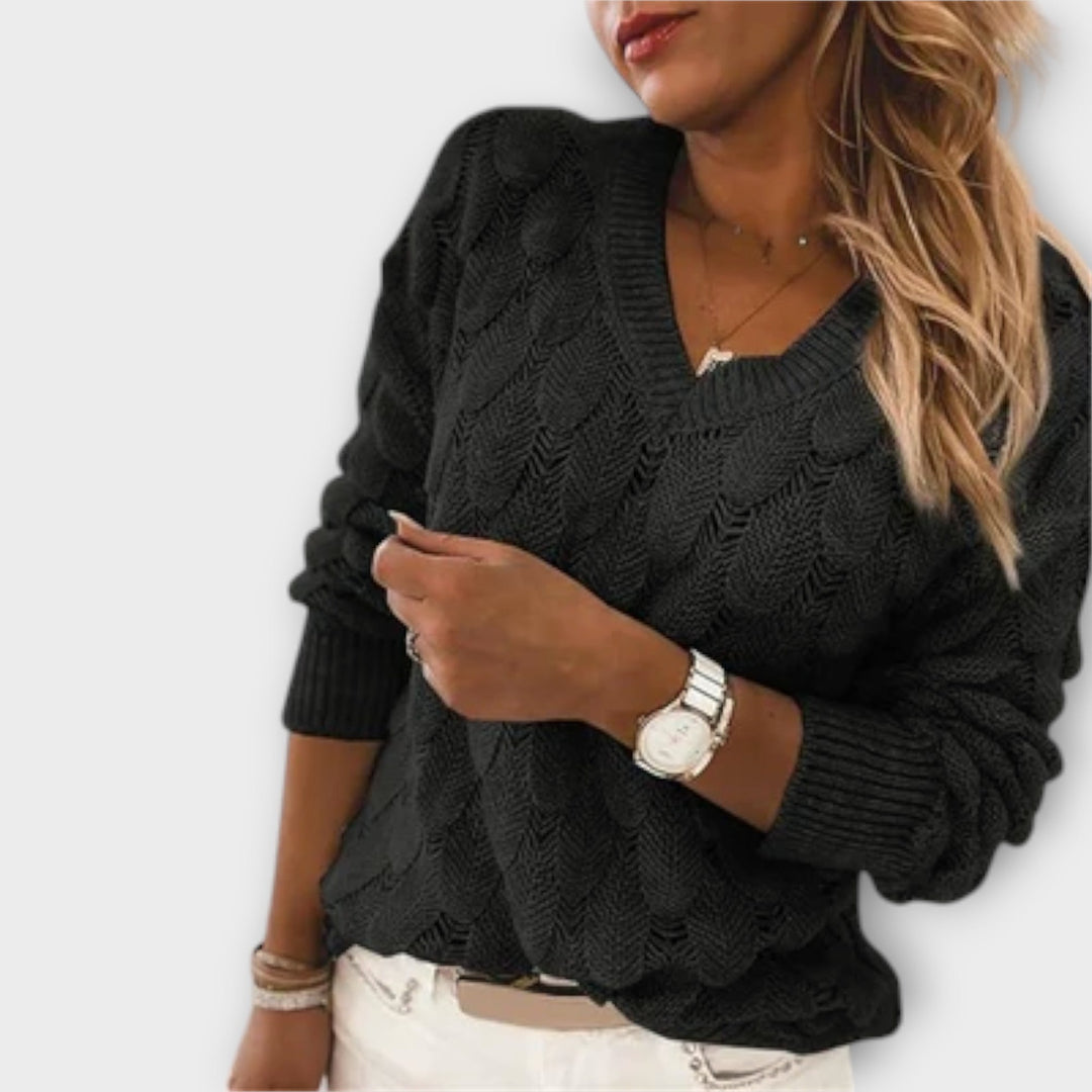 Noemier - Pullover com Decote em V