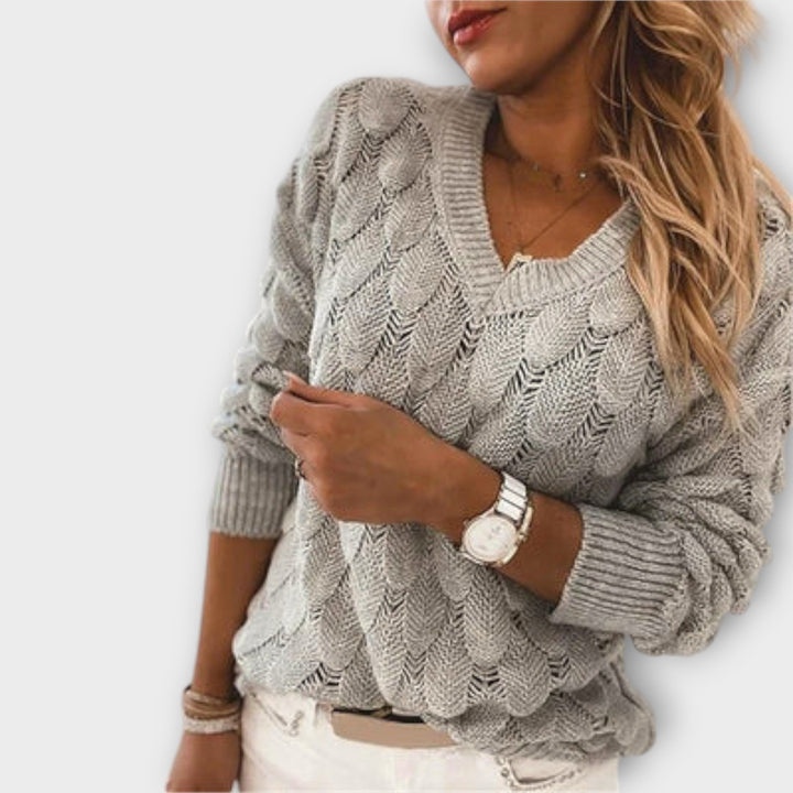 Noemier - Pullover com Decote em V