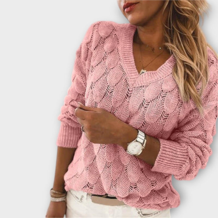 Noemier - Pullover com Decote em V