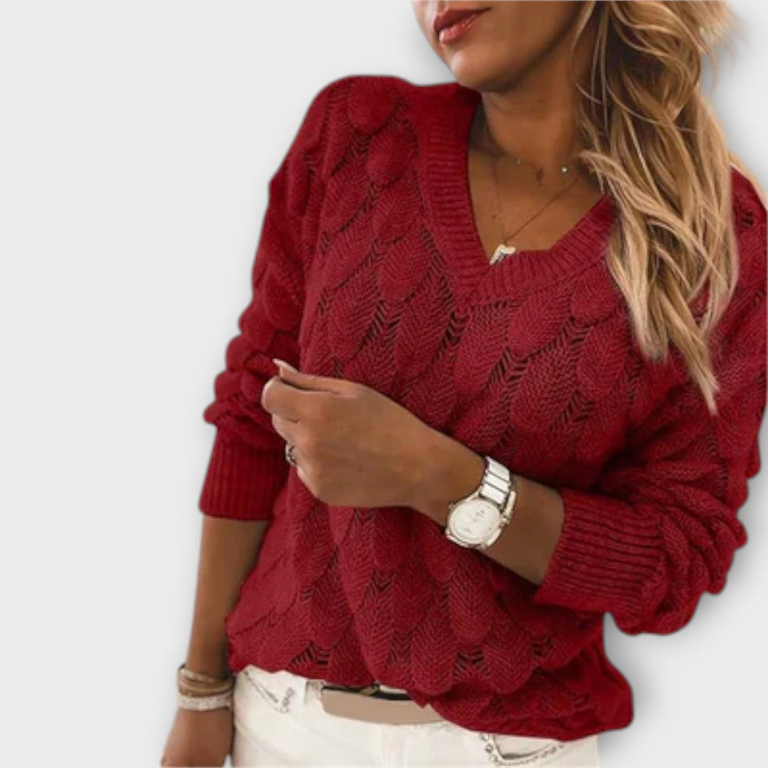 Noemier - Pullover com Decote em V