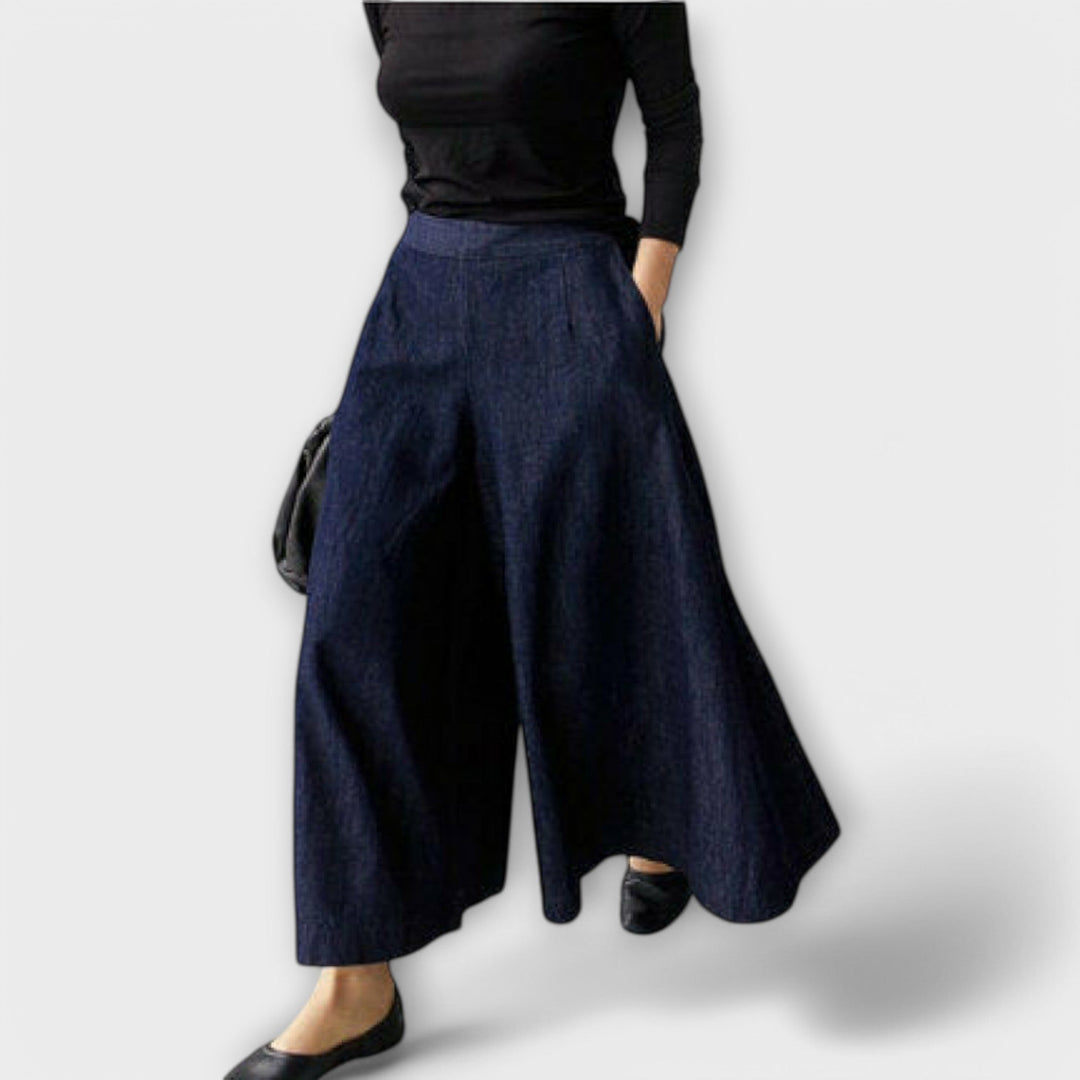 Antonia – Calças femininas de perna larga