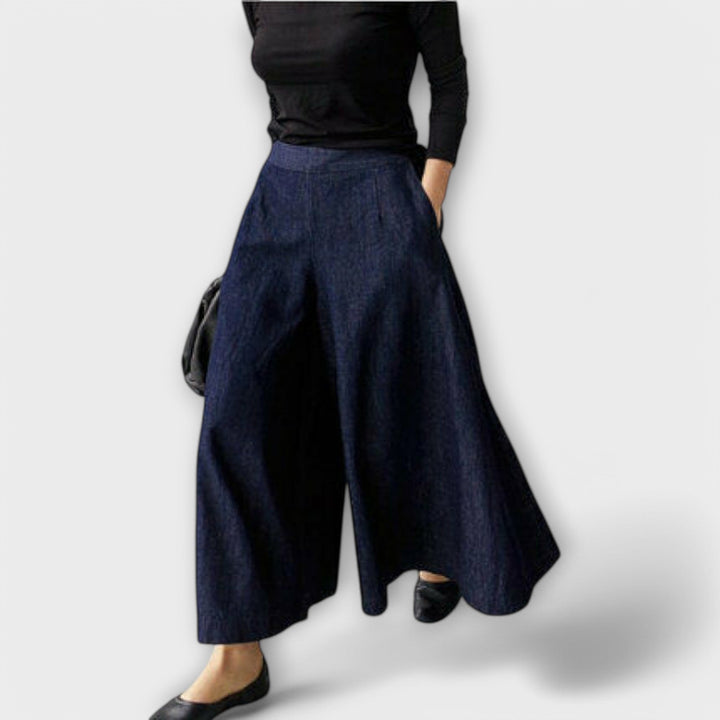 Antonia – Calças femininas de perna larga