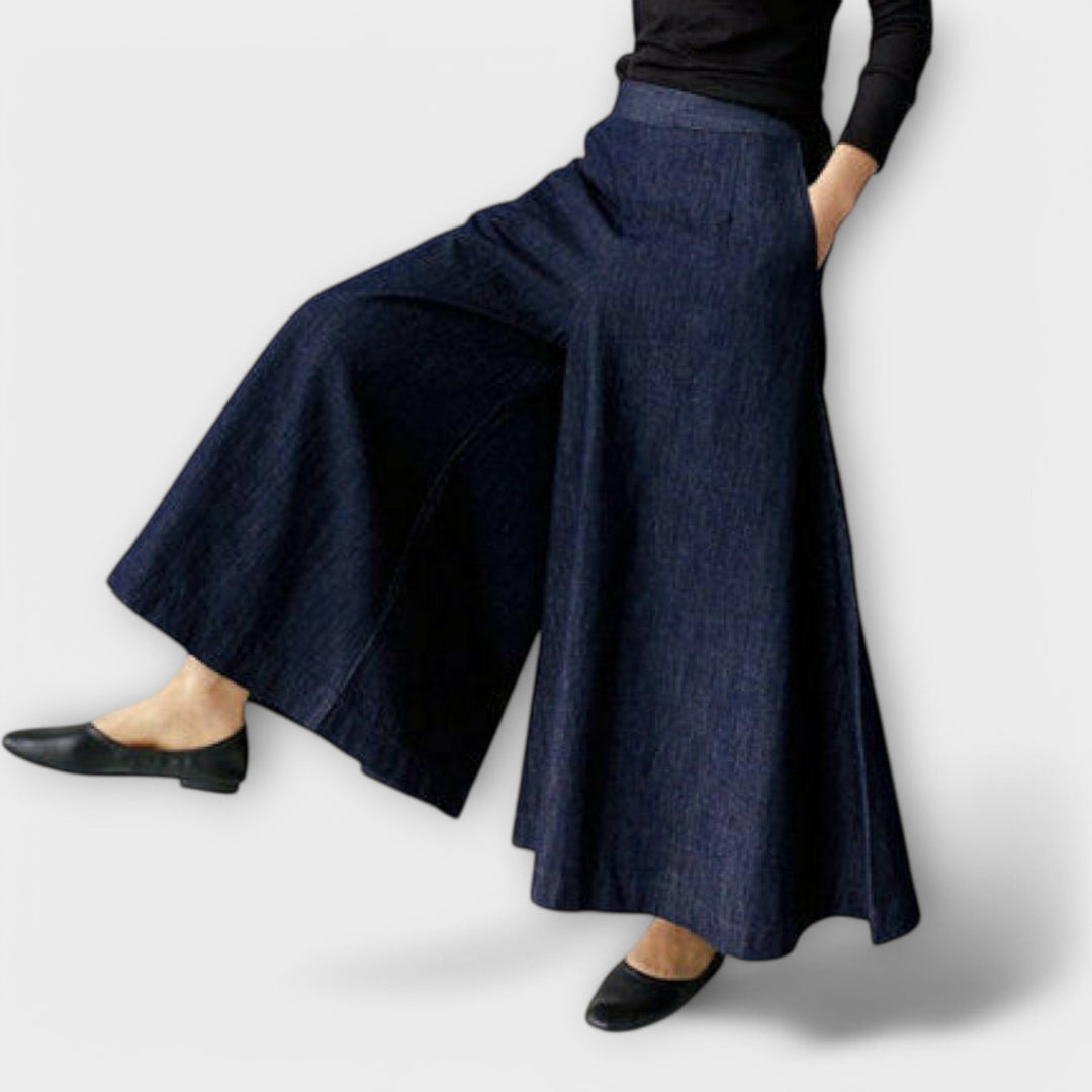 Antonia – Calças femininas de perna larga