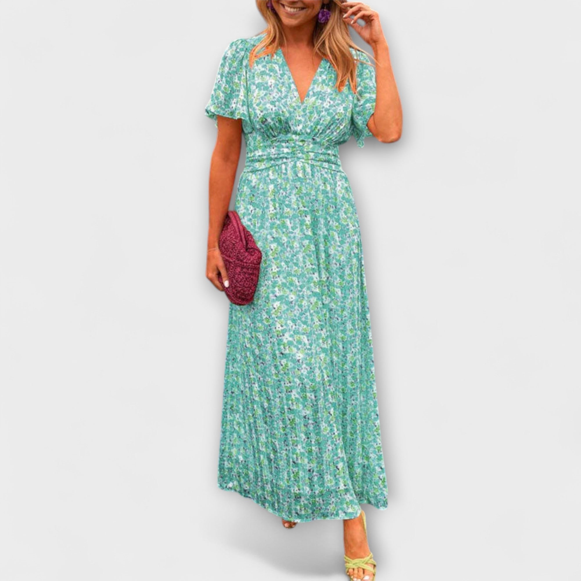 Elsie - Vestido Clássico com Decote em V