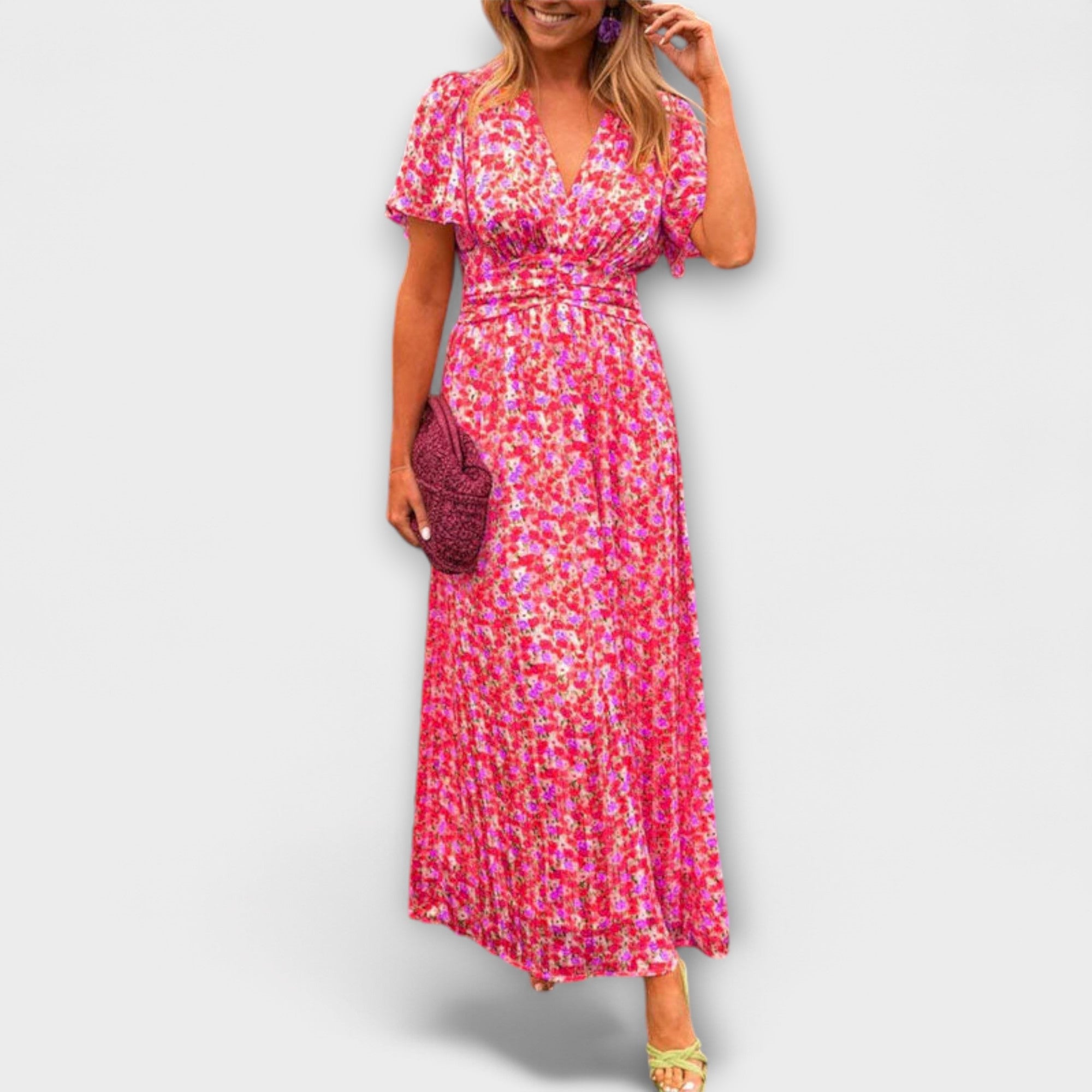 Elsie - Vestido Clássico com Decote em V