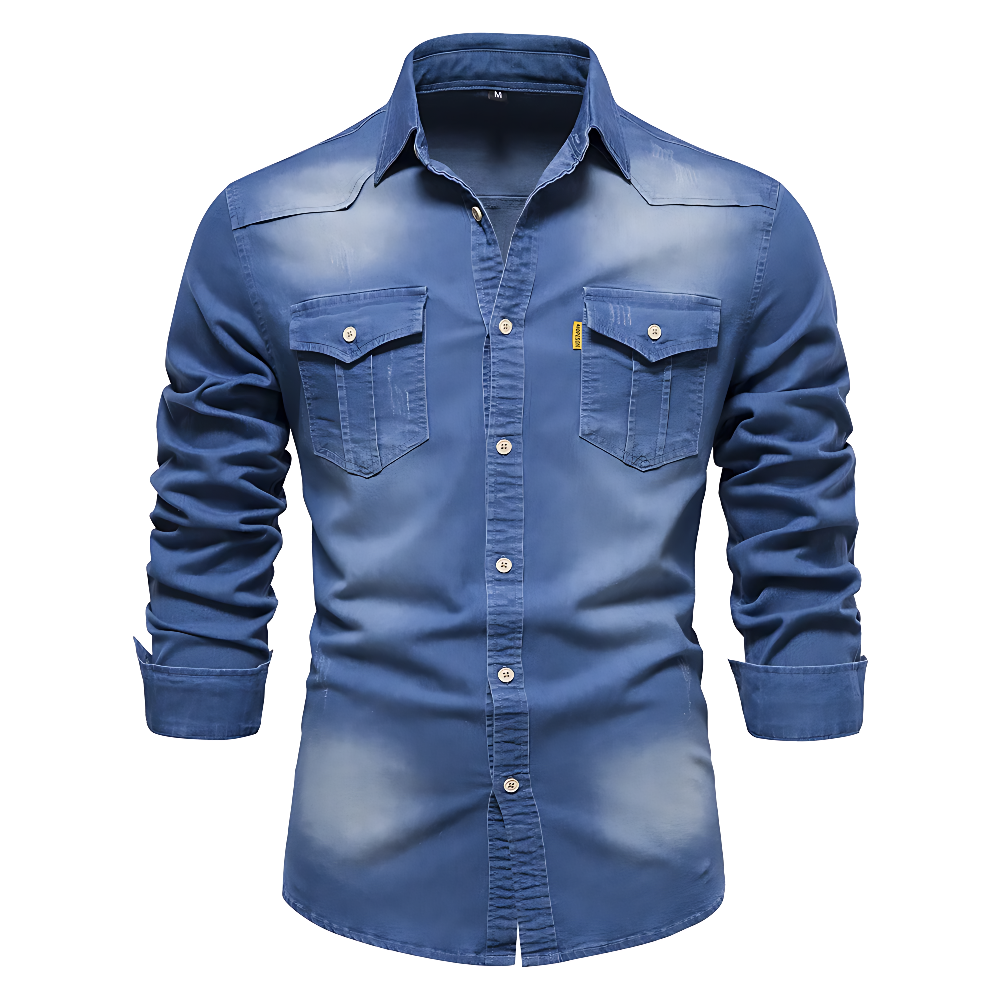 Roberto | Camisa Jeans Premium em